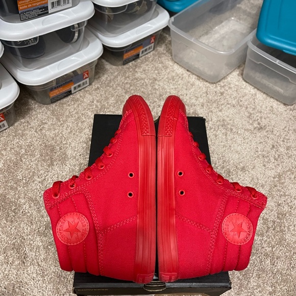 All Red Converse - Picture 3 of 4